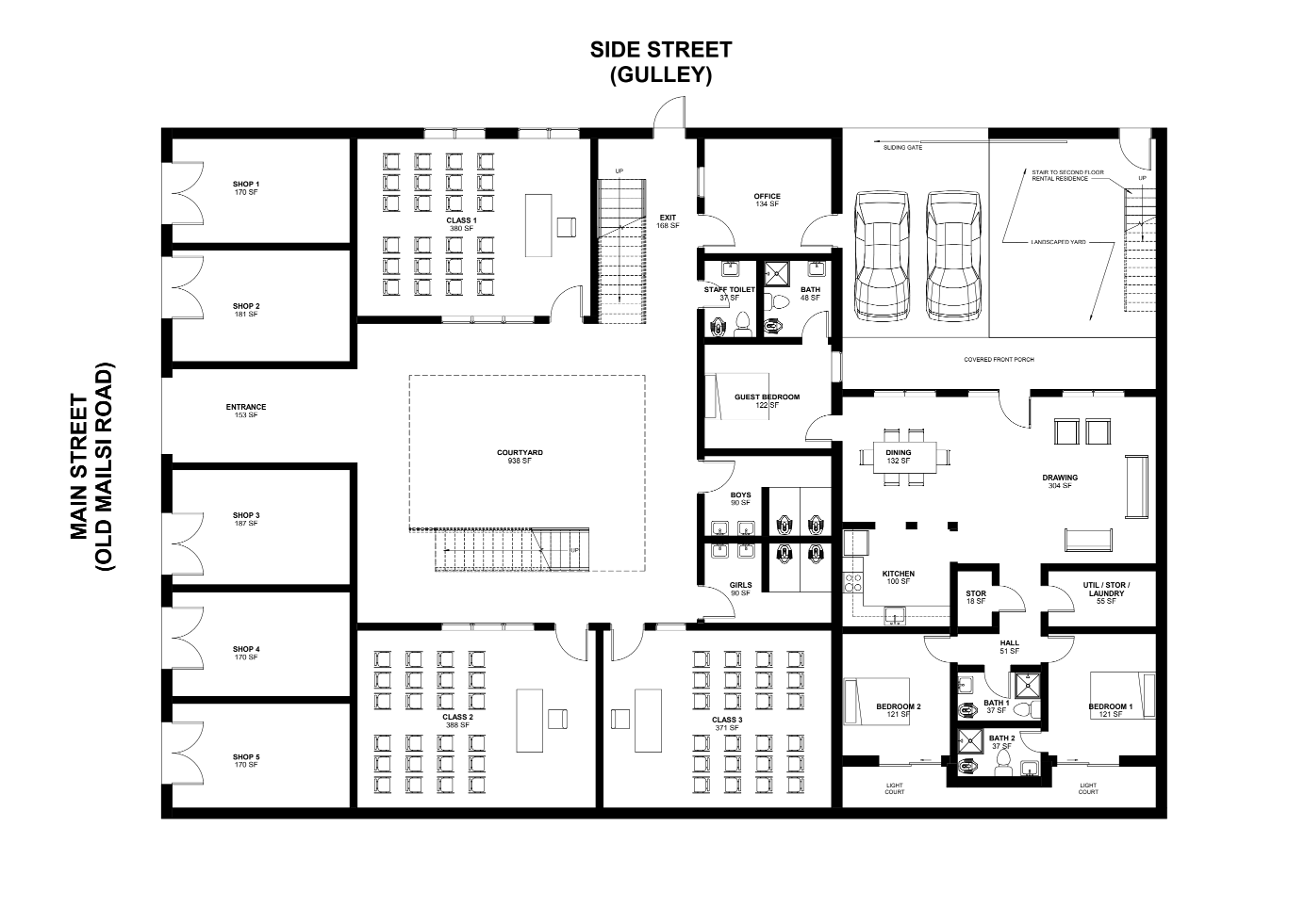 Building floor layout